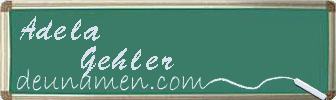 Adela Gehler Visitenkarte
